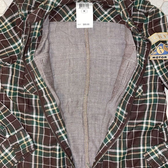 Lucky Brand Flannel Zip-Up Shirt - Size Medium - Picture 8 of 8